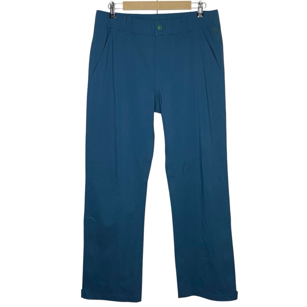AG Adriano Goldschmied Golf Rain Pants Mens M Blue Green Taped Seams Hiking NEW